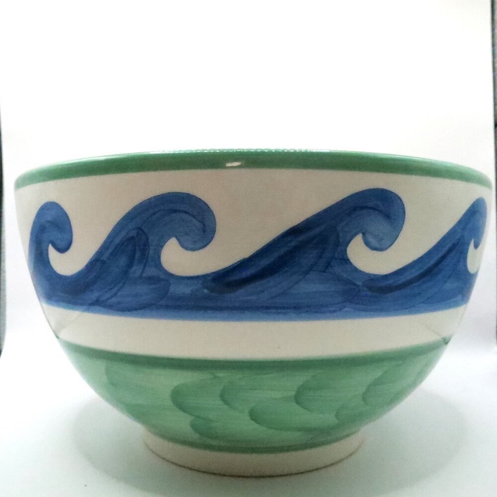 Villeroy & Boch Blue Waves Vegetable Pasta Serving Bowl 9" Earthenware Portugal